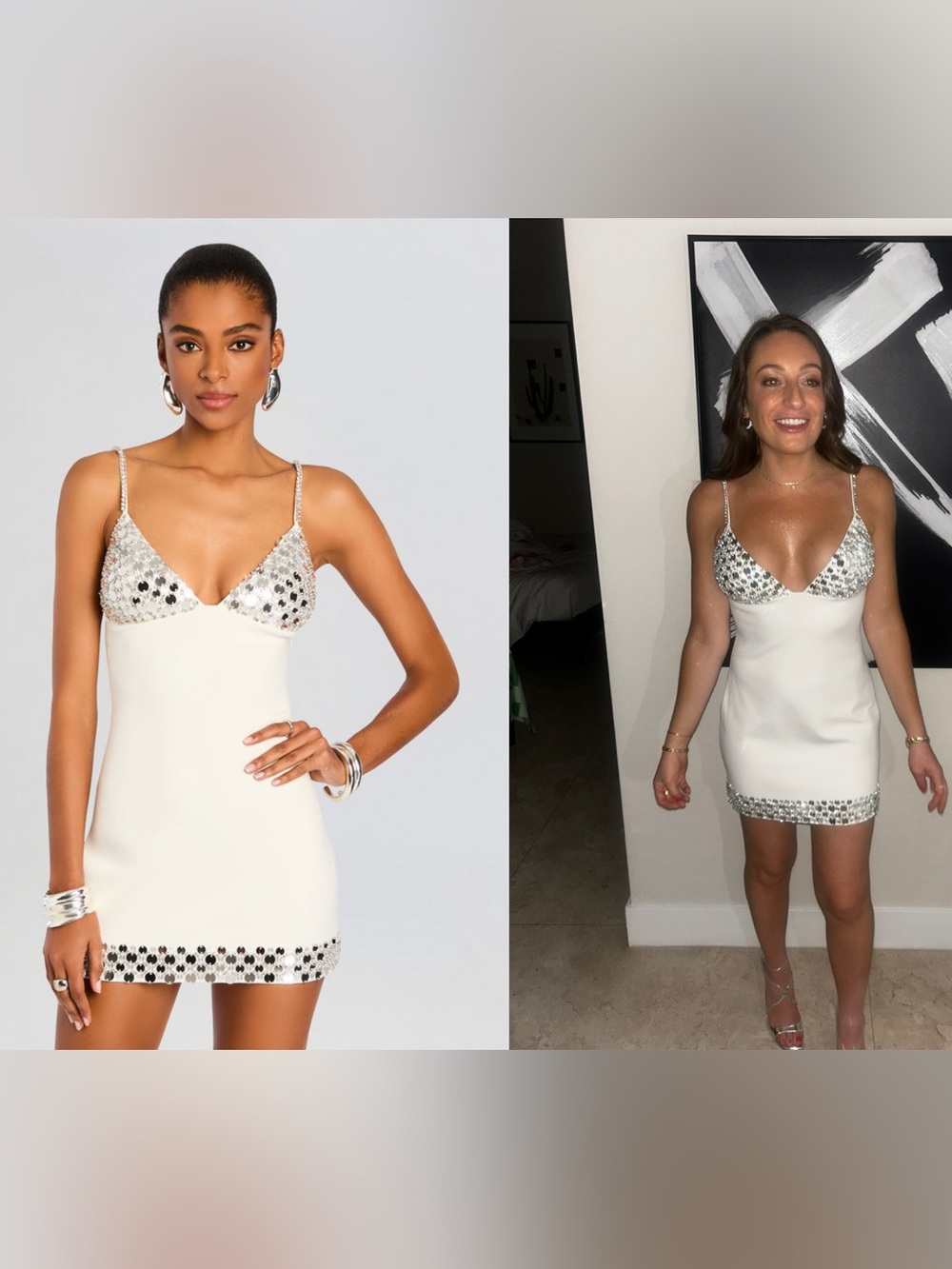 Retrofete Mya Embellished Mini Dress